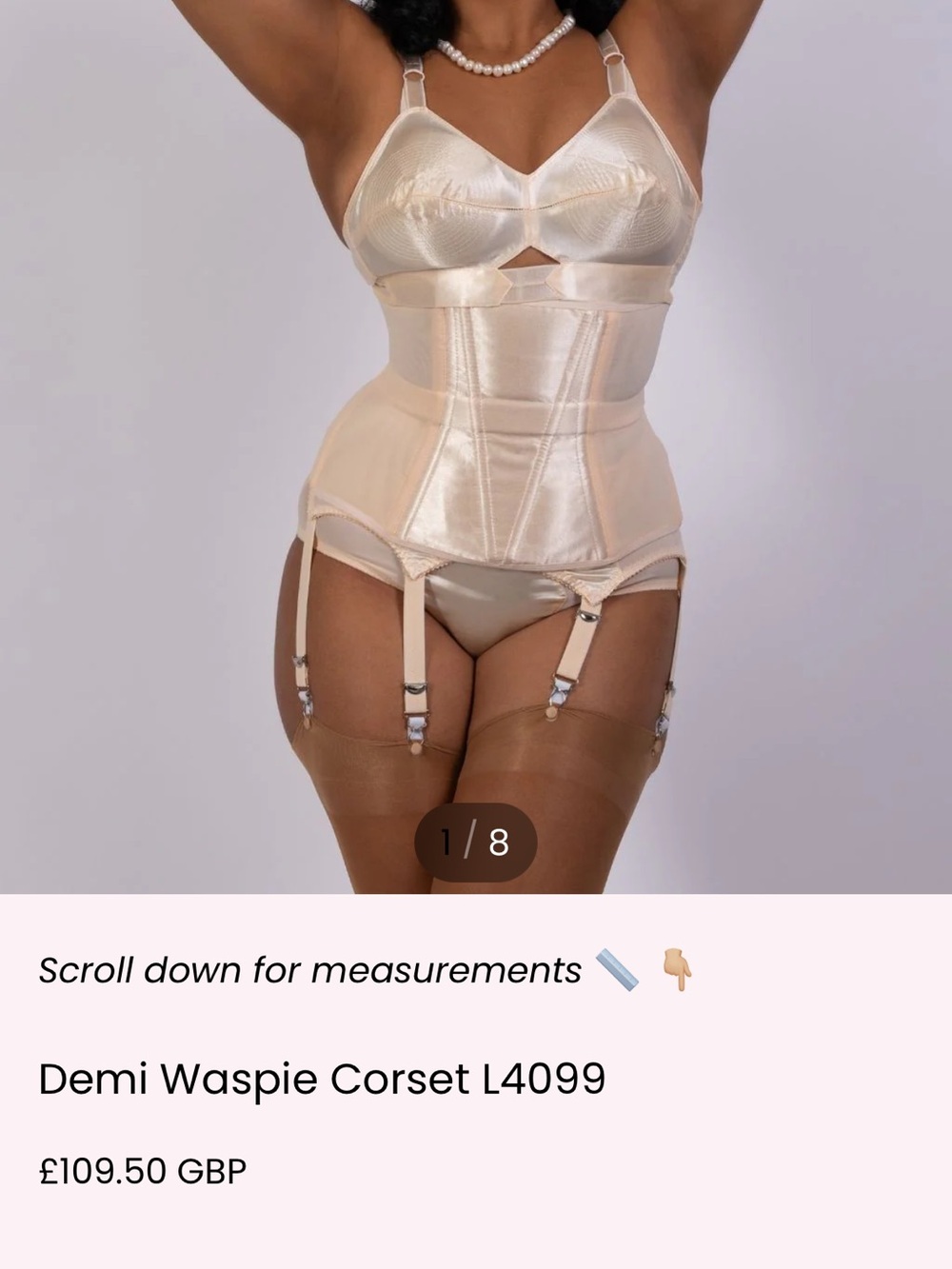 What Katie did Demi Waspie Corset L4099, size UK 14/US 10